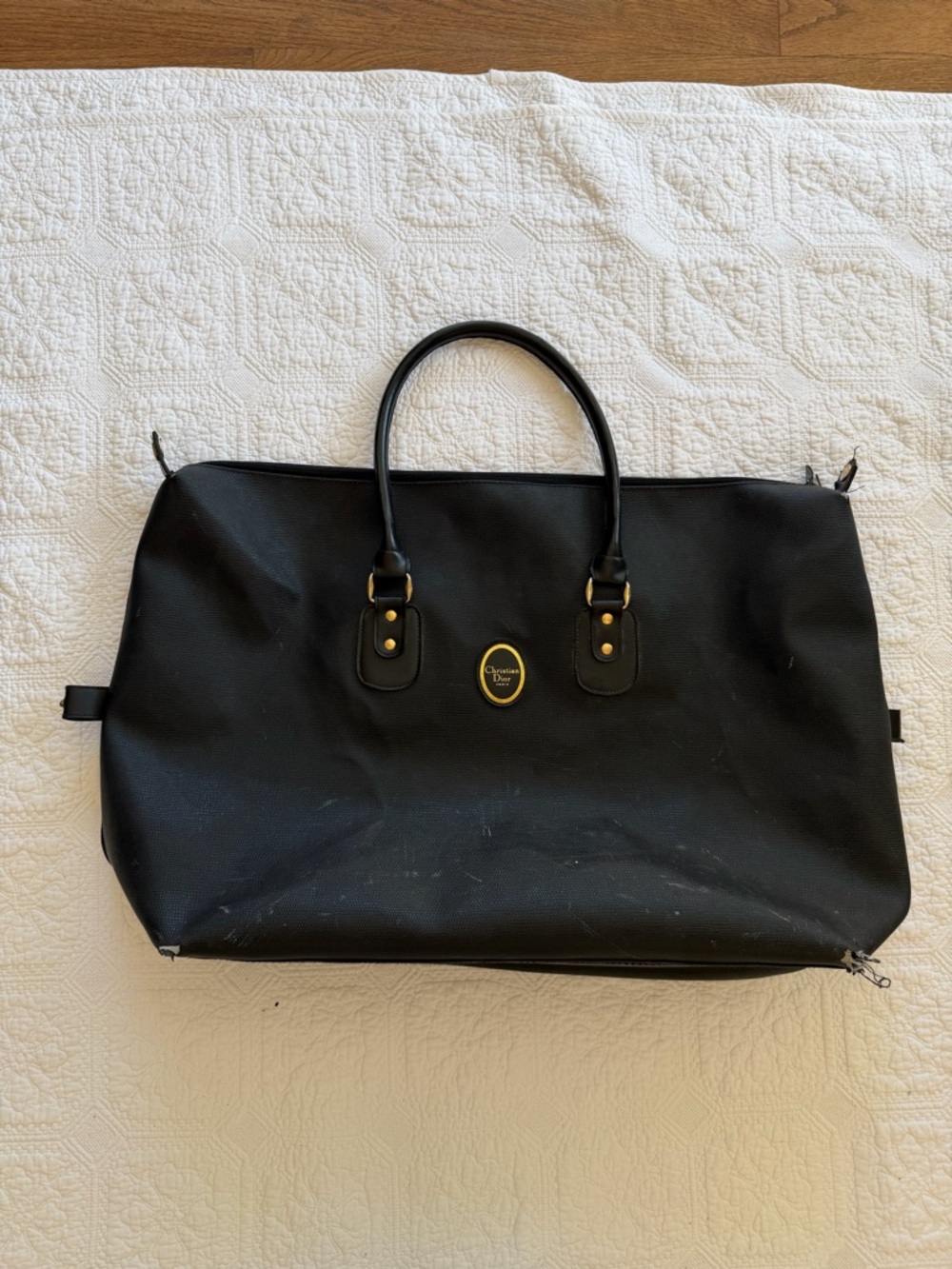 Christian Dior Black Weekend Travel Bag with Top Handles - Picture 2 of 7